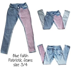 Blue Faith Patriotic Jeans